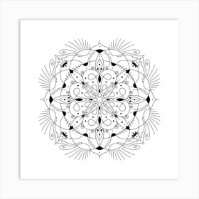 Mandala Traditional Motif Art Print