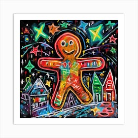 Gingerbread Man 6 Art Print