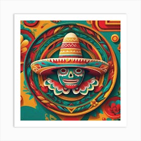 Mexican Skull 78 Art Print