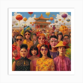 Chinese People Art Print