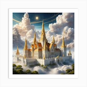 Castle In The Clouds 14 Art Print