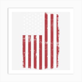 Us Flag Plumbing Patriotic Plumber Contractor Art Print