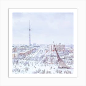 Winter In Moscow Art Print