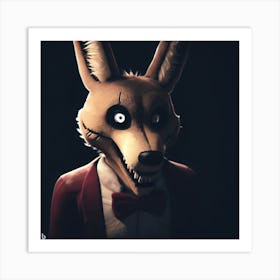 Jackal Creepy Art Print