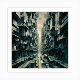 Futuristic City 11 Art Print