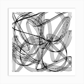Abstract Line Drawing Art Print