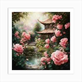 Chinese Garden Art Print