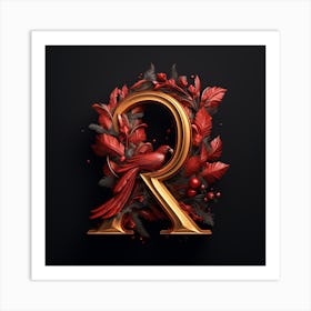 Letter R 3 Art Print