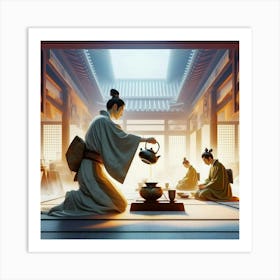 Asian Tea Ceremony Art Print