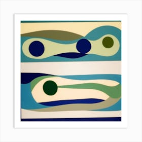 'Blue And Green' Art Print