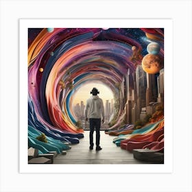 Vr Tunnel Art Print