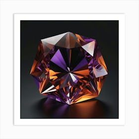 Purple Amethyst Art Print