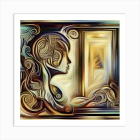 Abstract Of A Woman 1 Art Print