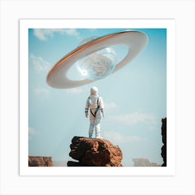 Alien Spaceship Art Print