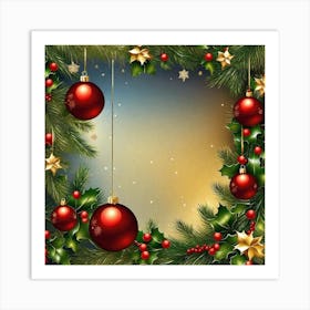 Christmas Frame 1 Art Print