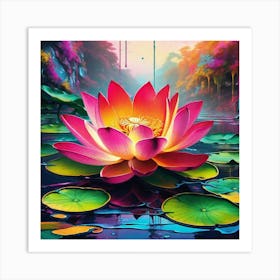 Lotus Flower 33 Art Print