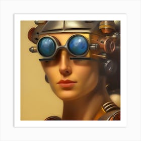 Steampunk Girl 2 Art Print