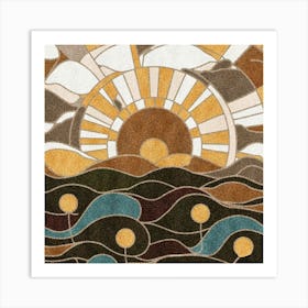 Sunset In The Sky Art Print