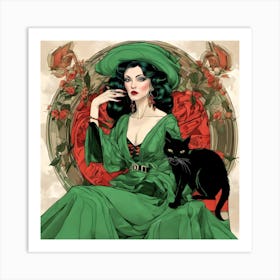 The Green Witch Art Print