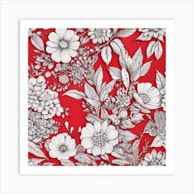 Red Flowers 1 Art Print