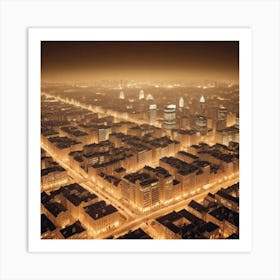 Berlin At Night Art Print