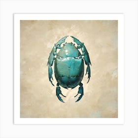 Water Scarab Fossil Under The Ocean Environmental Art 2 Art Print