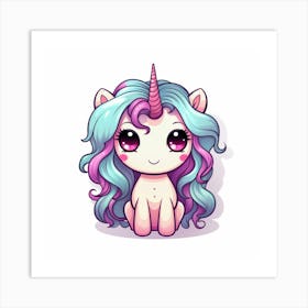 Cute Unicorn 685 Art Print