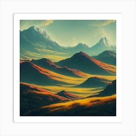 Landscape Painting Art Print