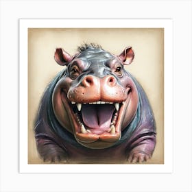 Hippo 21 Art Print