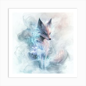 Fox Sticker Art Print