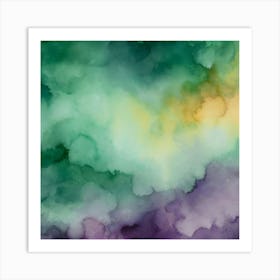 Abstract Watercolor Painting 6 Art Print