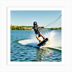 Water Skiing Art Print