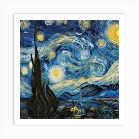 van gogh Starry Night Art Print