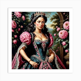 Queen Of Roses 2 Art Print