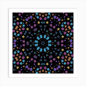 Psychedelic Stars Poster