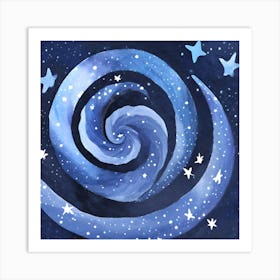 Galaxy Blue 5 Art Print