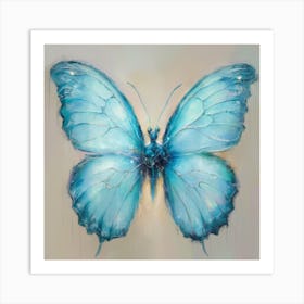 Blue Butterfly 1 Art Print