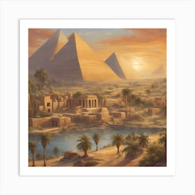 Ancient Egyptian civilization Art Print