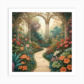 Garden Path 10 Art Print