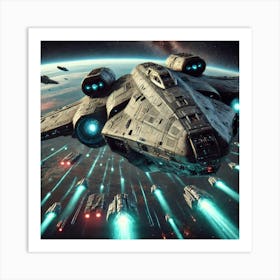 Asteroid Wraith Heavy Bomber Art Print