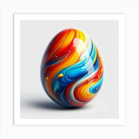 Colorful Easter Egg Art Print