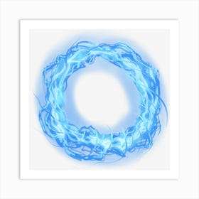 Blue Wave Wreath Portal Portal Blue Image File Format Symmetry Art Print