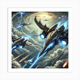 Celestial Fang Frigates Art Print