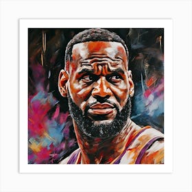 LeBron James Painting Art Print