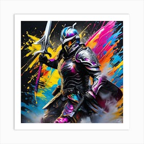 Knight In Armor 8 Art Print
