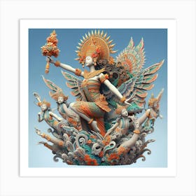 Balinese art Art Print