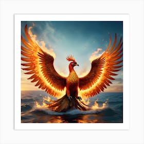 Phoenix of the Abyss Art Print