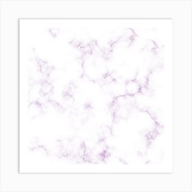 Glassy Purple Marble Art Print