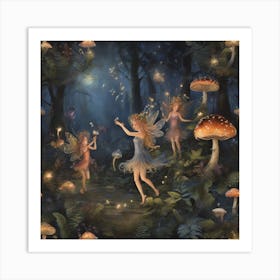 Fairies dancing 5 Art Print