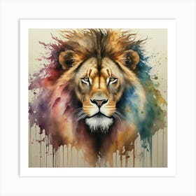 Lion Canvas Art 1 Art Print